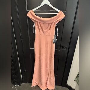 Lulu's Strapless Blush Pink Dress